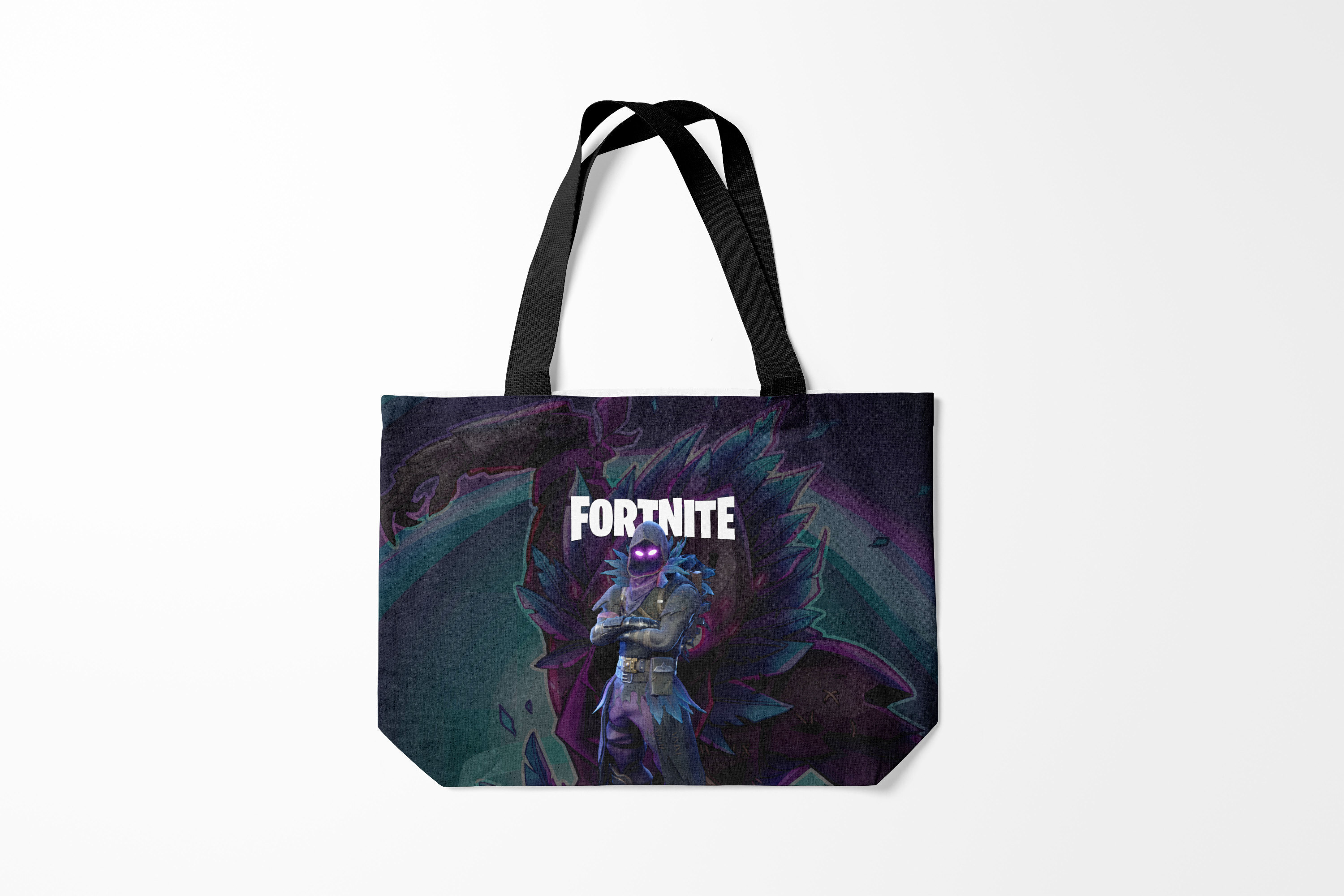 

Сумка шoппер унисекс Burnettie Fortnite x RAVEN, черный, Fortnite x RAVEN