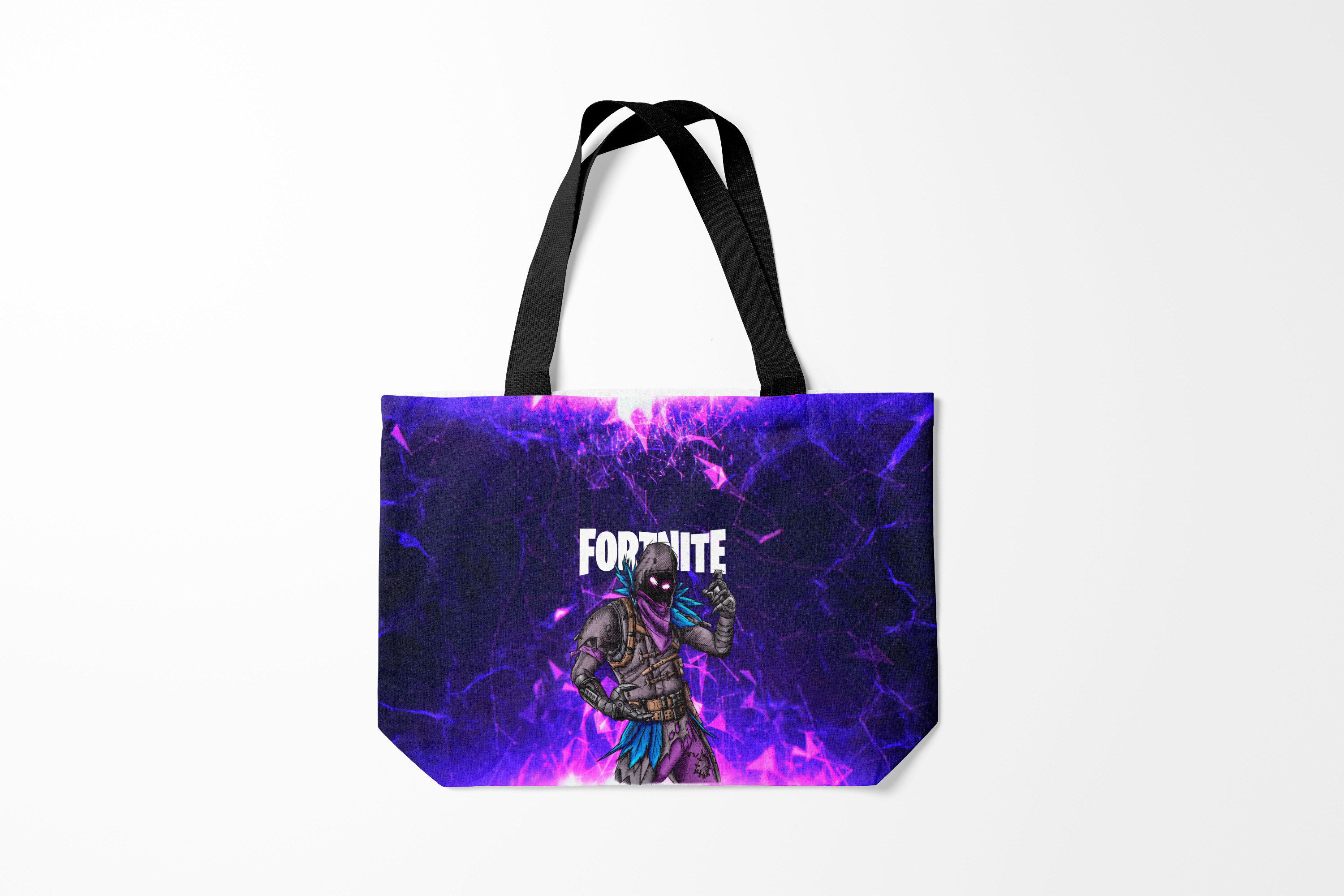 

Сумка шoппер унисекс Burnettie Fortnite x RAVEN, синий, Fortnite x RAVEN