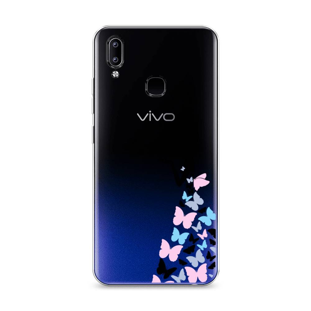 фото Силиконовый чехол "платье из бабочек" на vivo y93 awog