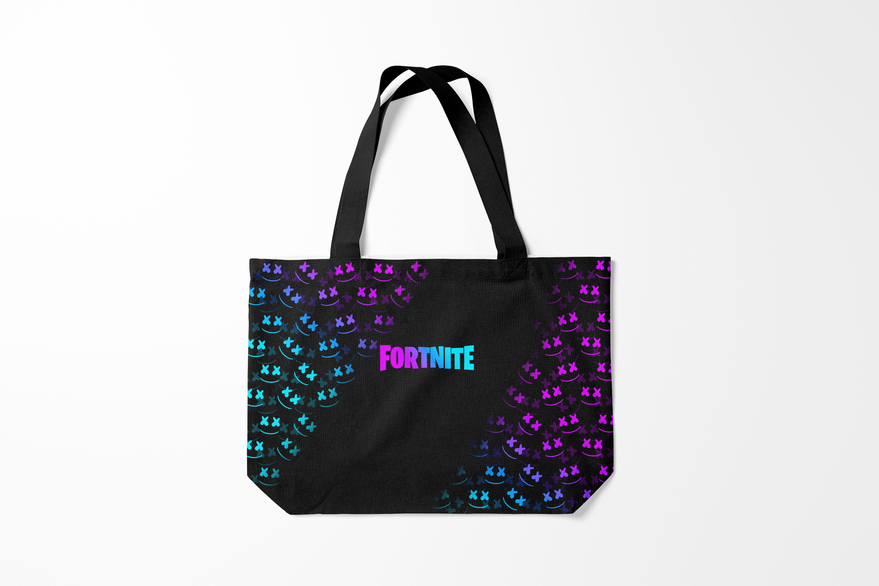 

Сумка шoппер унисекс Burnettie Fortnite x MARSHMELLO, черный, Fortnite x MARSHMELLO