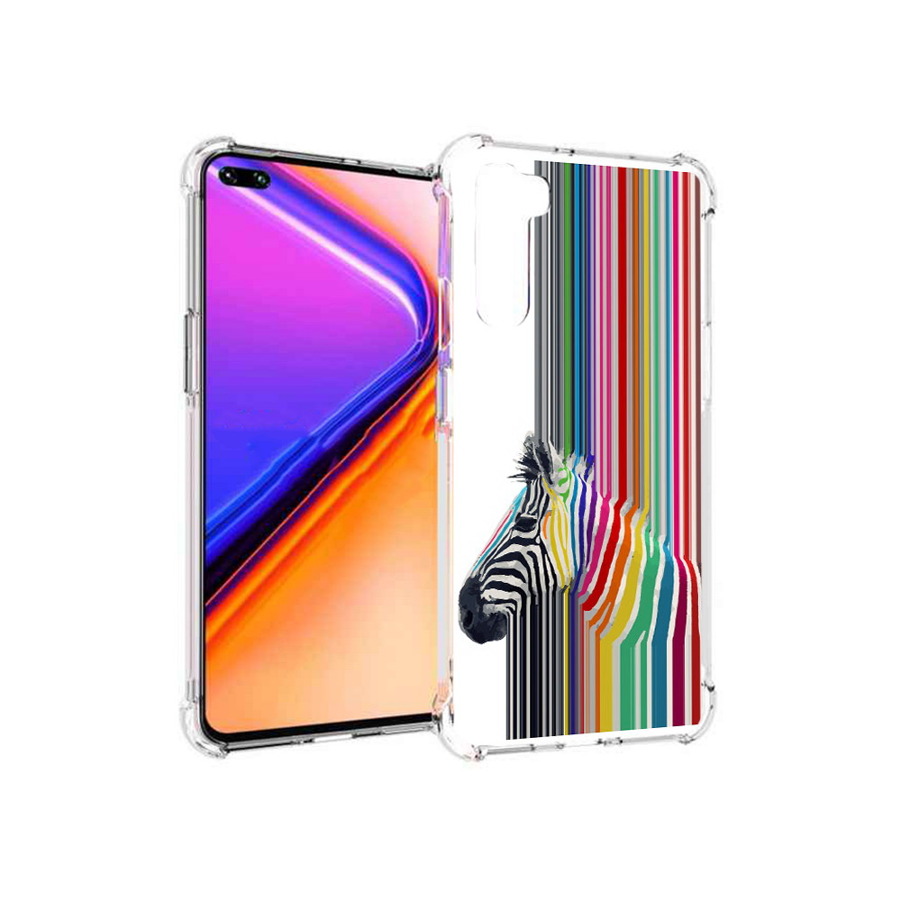 

Чехол MyPads Tocco для OnePlus Nord радужная зебра (PT227045.136.565), Прозрачный, Tocco