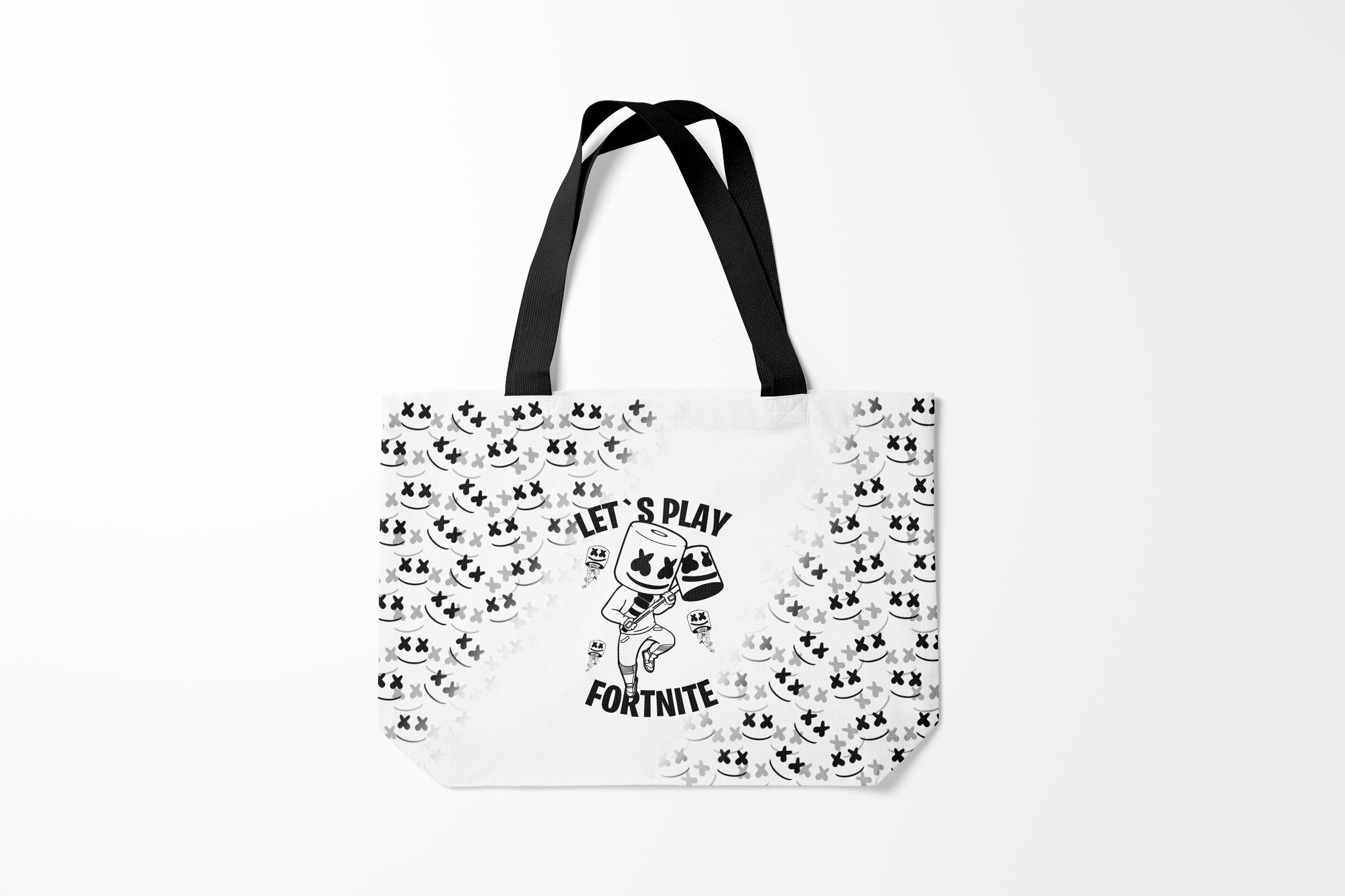 

Сумка шoппер унисекс Burnettie Fortnite x MARSHMELLO, белый, Fortnite x MARSHMELLO