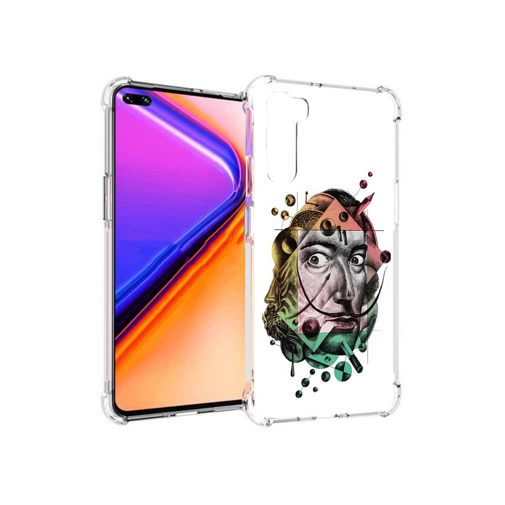 

Чехол MyPads Tocco для OnePlus Nord разноцветное лицо абстракция (PT227045.136.570), Прозрачный, Tocco