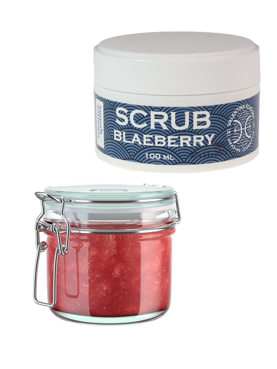 Набор Valentina Kostina cosmetics, SCRUB BLAEBERRY 100 мл, SCRUB GRANATUM 100 мл