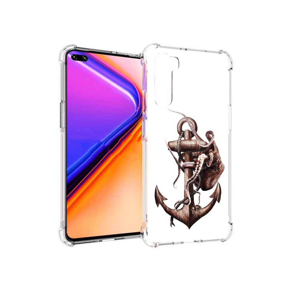 

Чехол MyPads Tocco для OnePlus Nord ржавый якорь (PT227045.136.579), Прозрачный, Tocco