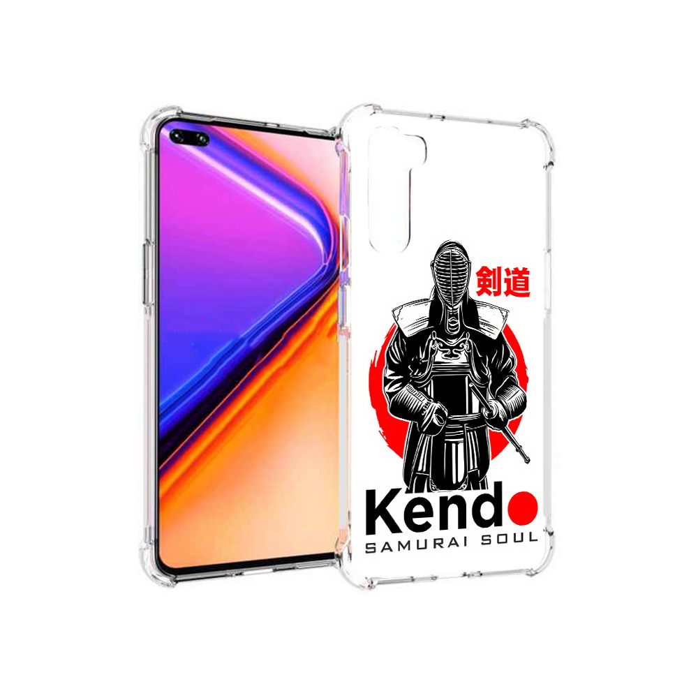 

Чехол MyPads Tocco для OnePlus Nord рисованый самурай (PT227045.136.581), Прозрачный, Tocco