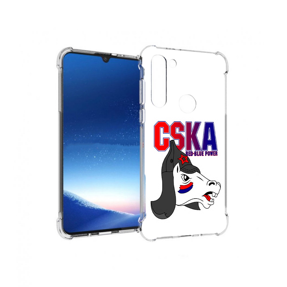 

Чехол MyPads Tocco для Motorola Moto G8 Power ФК ЦСК лошадка россия (PT143076.340.179), Прозрачный, Tocco