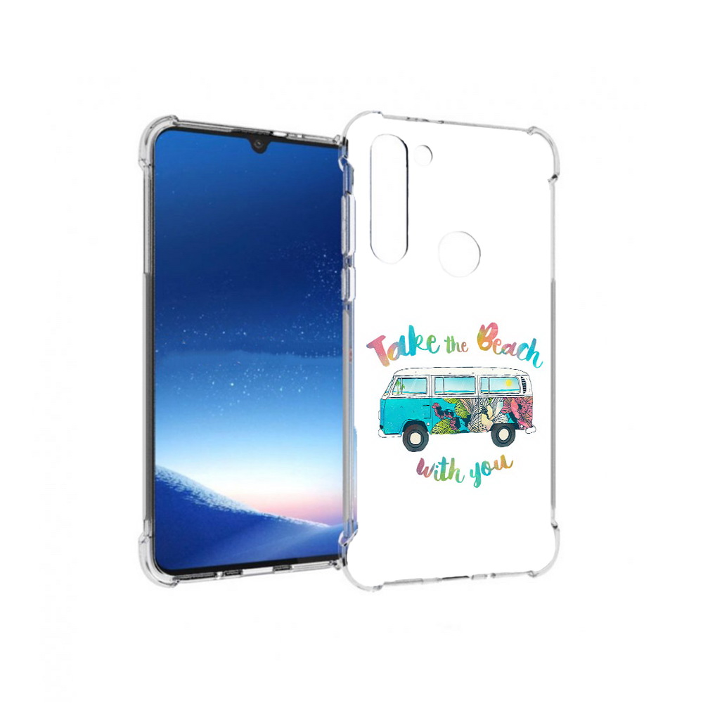 

Чехол MyPads Tocco для Motorola Moto G8 Power Хиппи автобус (PT143076.340.190), Прозрачный, Tocco