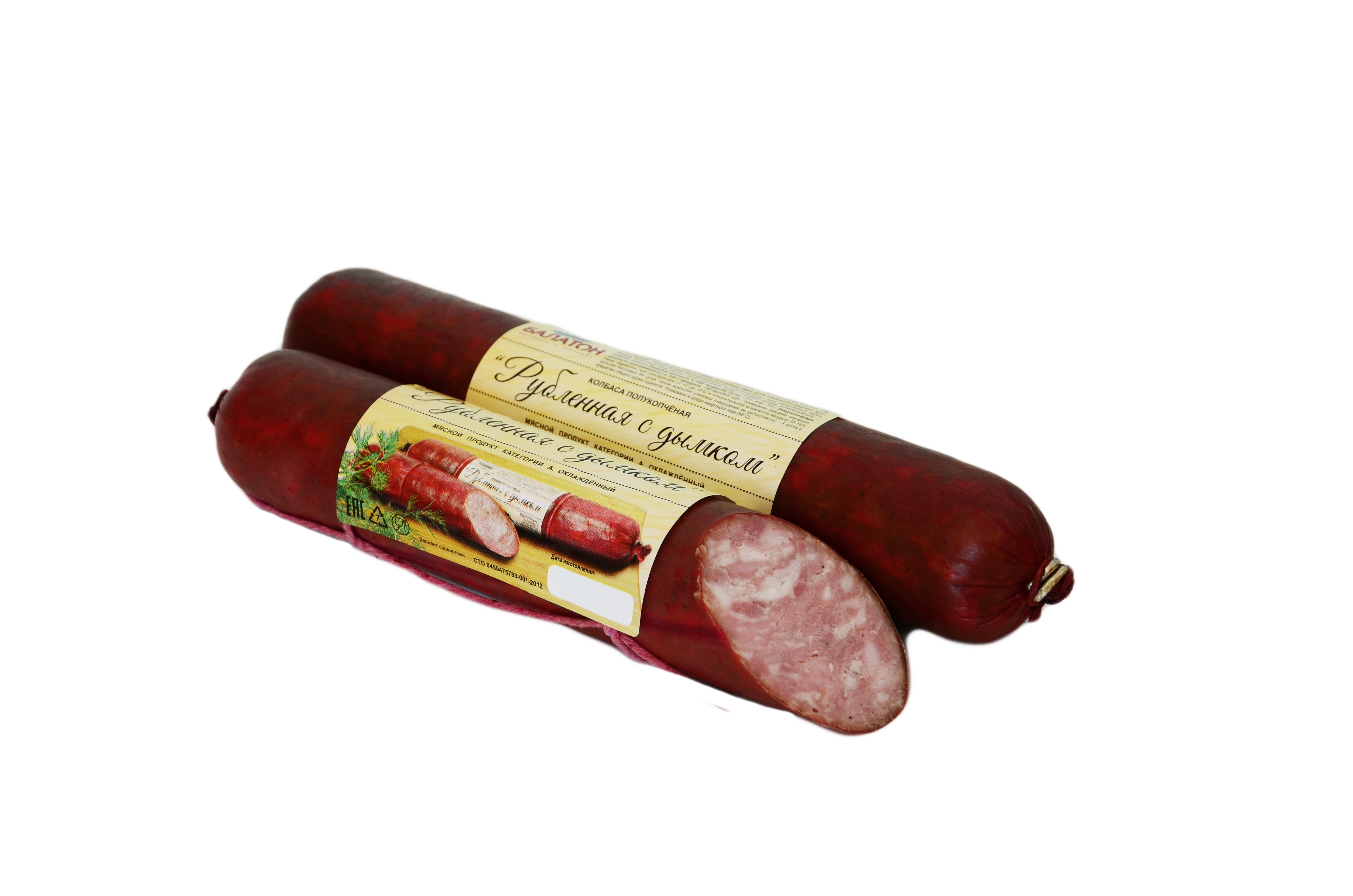

Колбаса Мясомолл Рубленная с дымком полукопченая +-1 кг