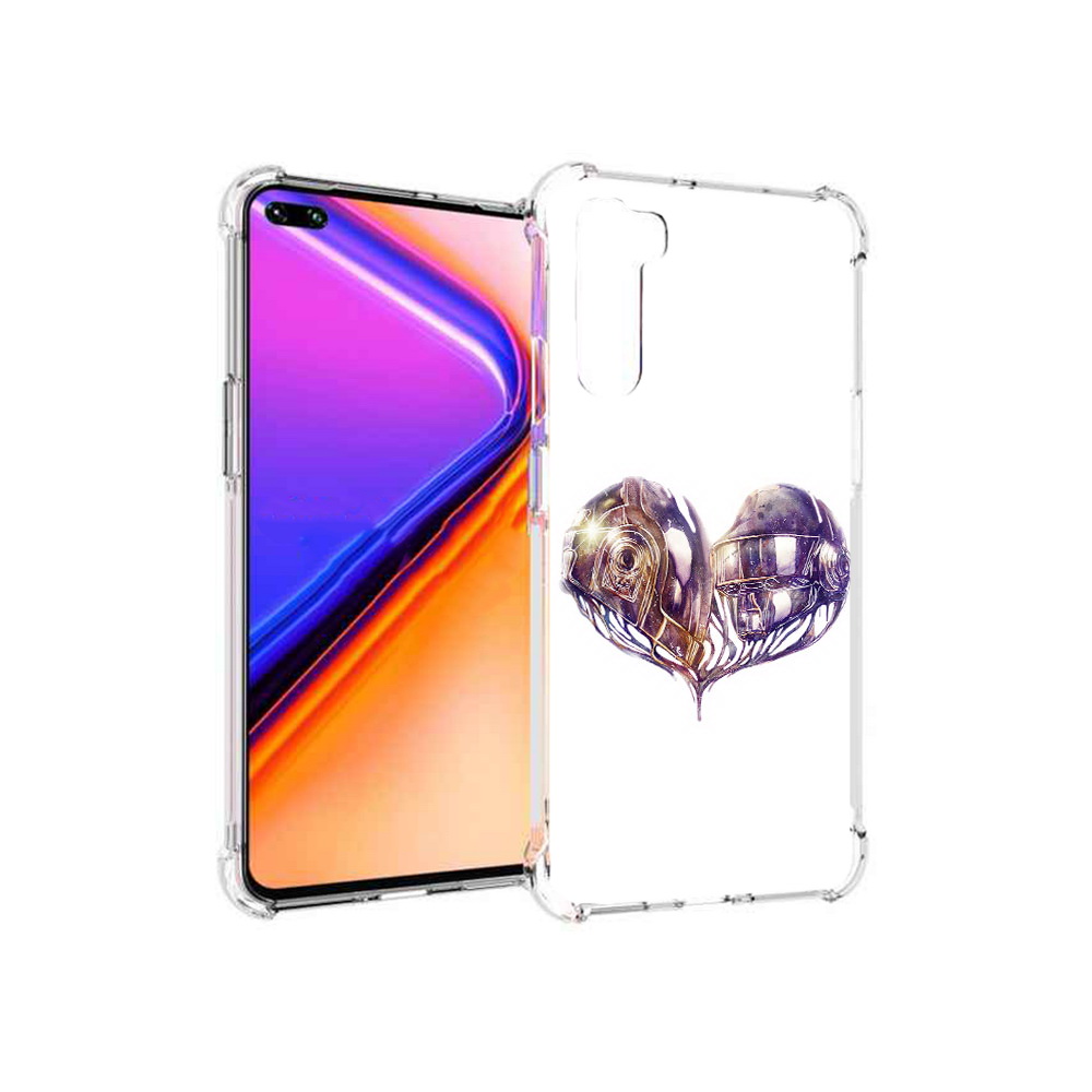 

Чехол MyPads Tocco для OnePlus Nord сердце абстракция (PT227045.136.596), Прозрачный, Tocco
