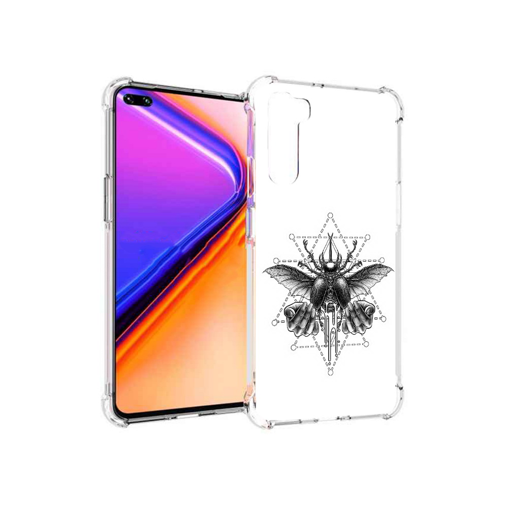 

Чехол MyPads Tocco для OnePlus Nord скарабей (PT227045.136.601), Прозрачный, Tocco
