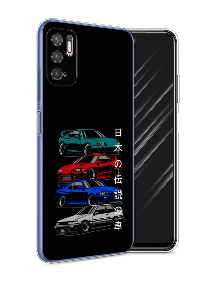 

Чехол Awog на Xiaomi Redmi Note 10T/Note 10 5G/M3 Pro "JDM Legend cars", Разноцветный, 310850-5