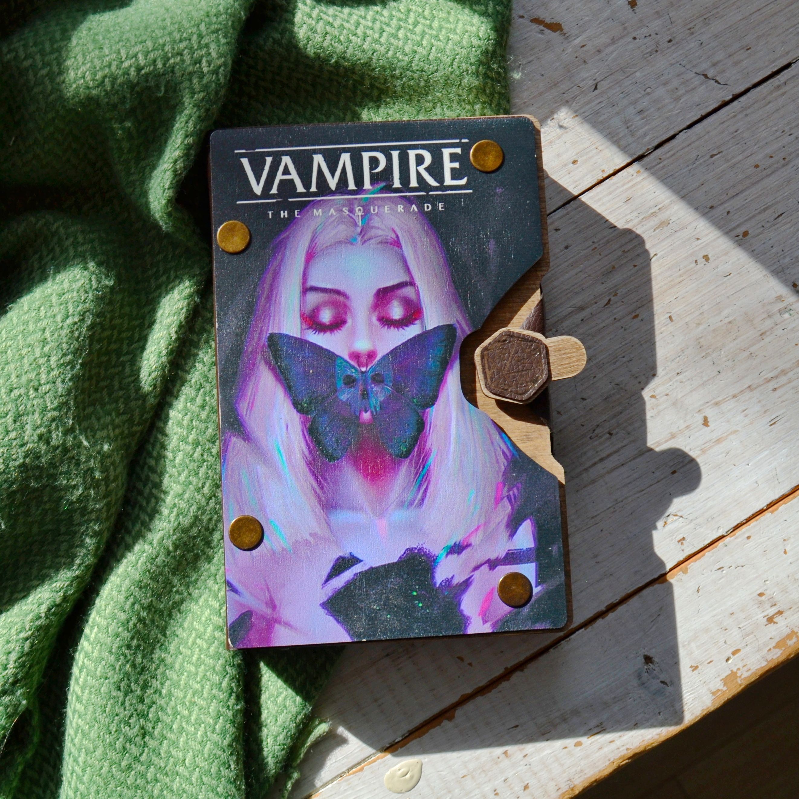 

Дайскейс для кубиков на коже "Бабочка", vampire the masquerade, Чудеса Леса, Разноцветный