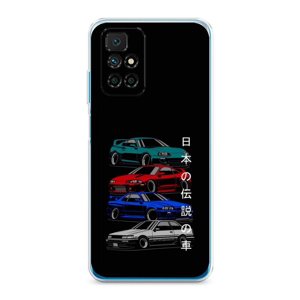 фото Силиконовый чехол "jdm legend cars" на xiaomi redmi note 11 4g china awog