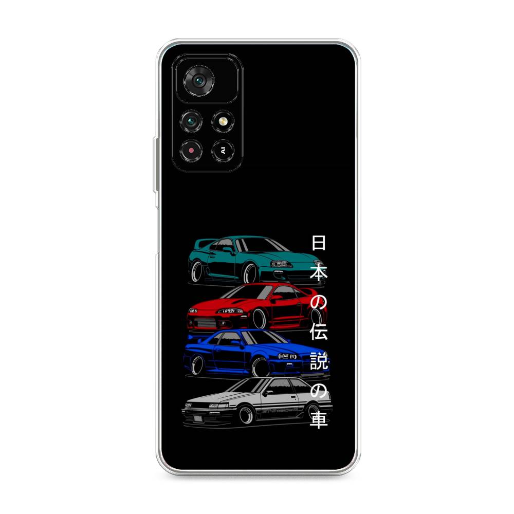 фото Силиконовый чехол "jdm legend cars" на xiaomi redmi note 11 5g awog