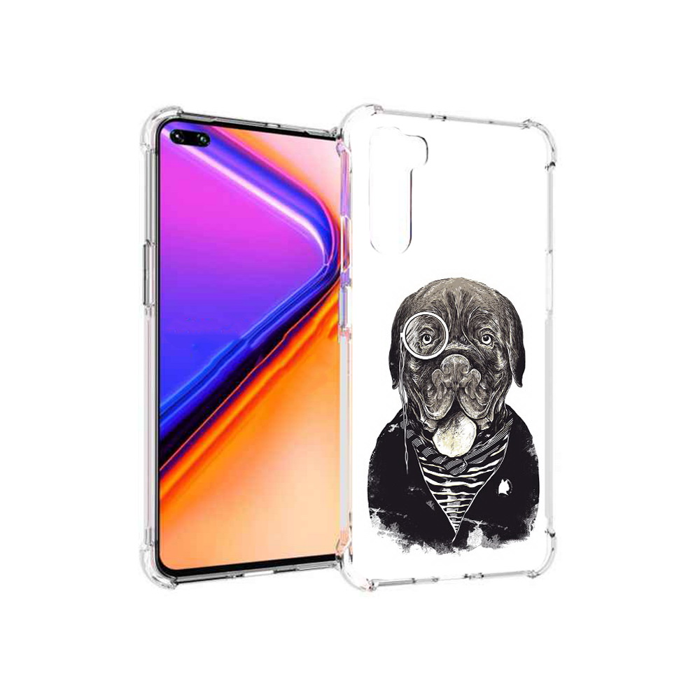 

Чехол MyPads Tocco для OnePlus Nord солидный песик (PT227045.136.615), Прозрачный, Tocco