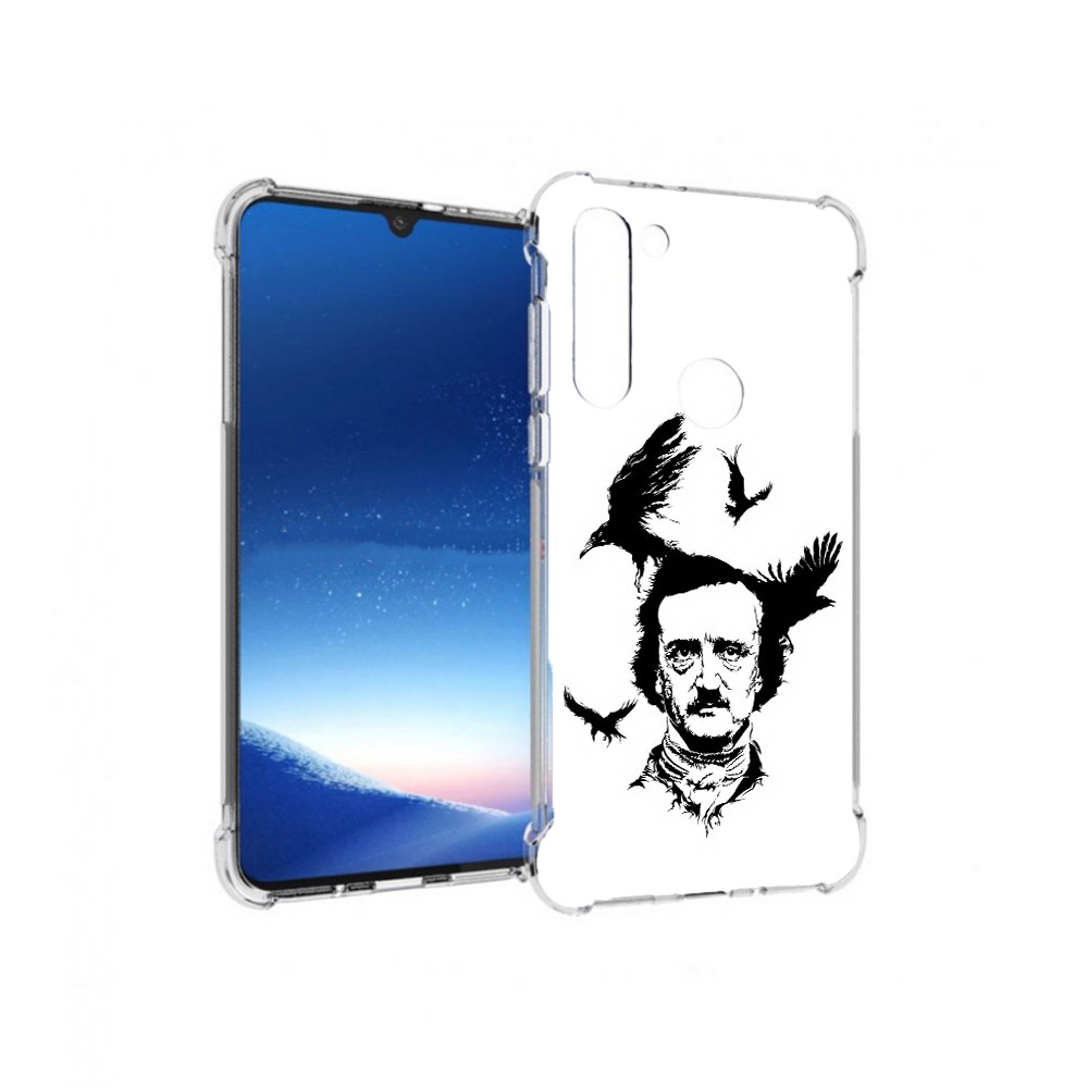 

Чехол MyPads Tocco для Motorola Moto G8 Power Эдгар Аллан черно белый (PT143076.340.204), Прозрачный, Tocco