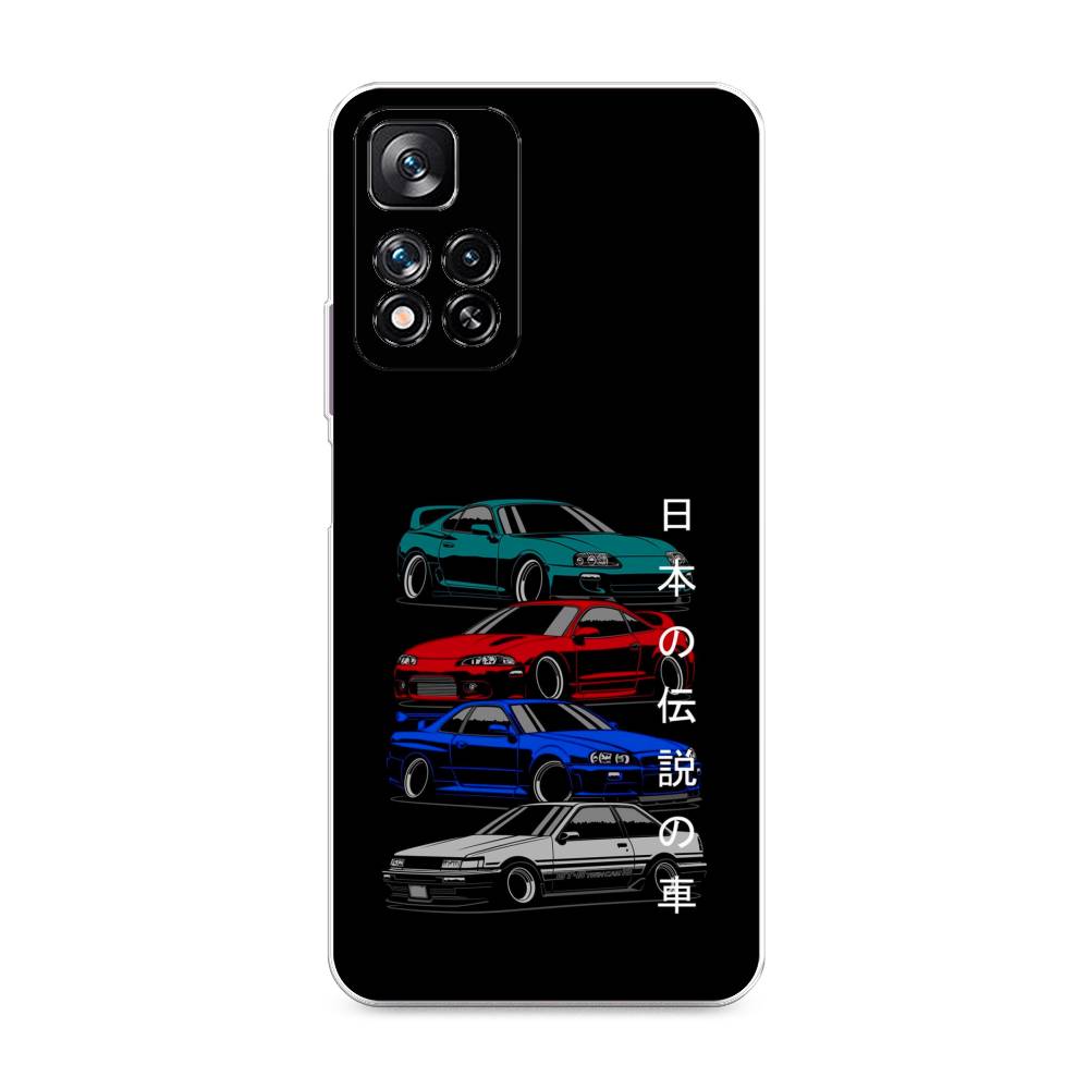 фото Силиконовый чехол "jdm legend cars" на xiaomi redmi note 11 pro plus awog