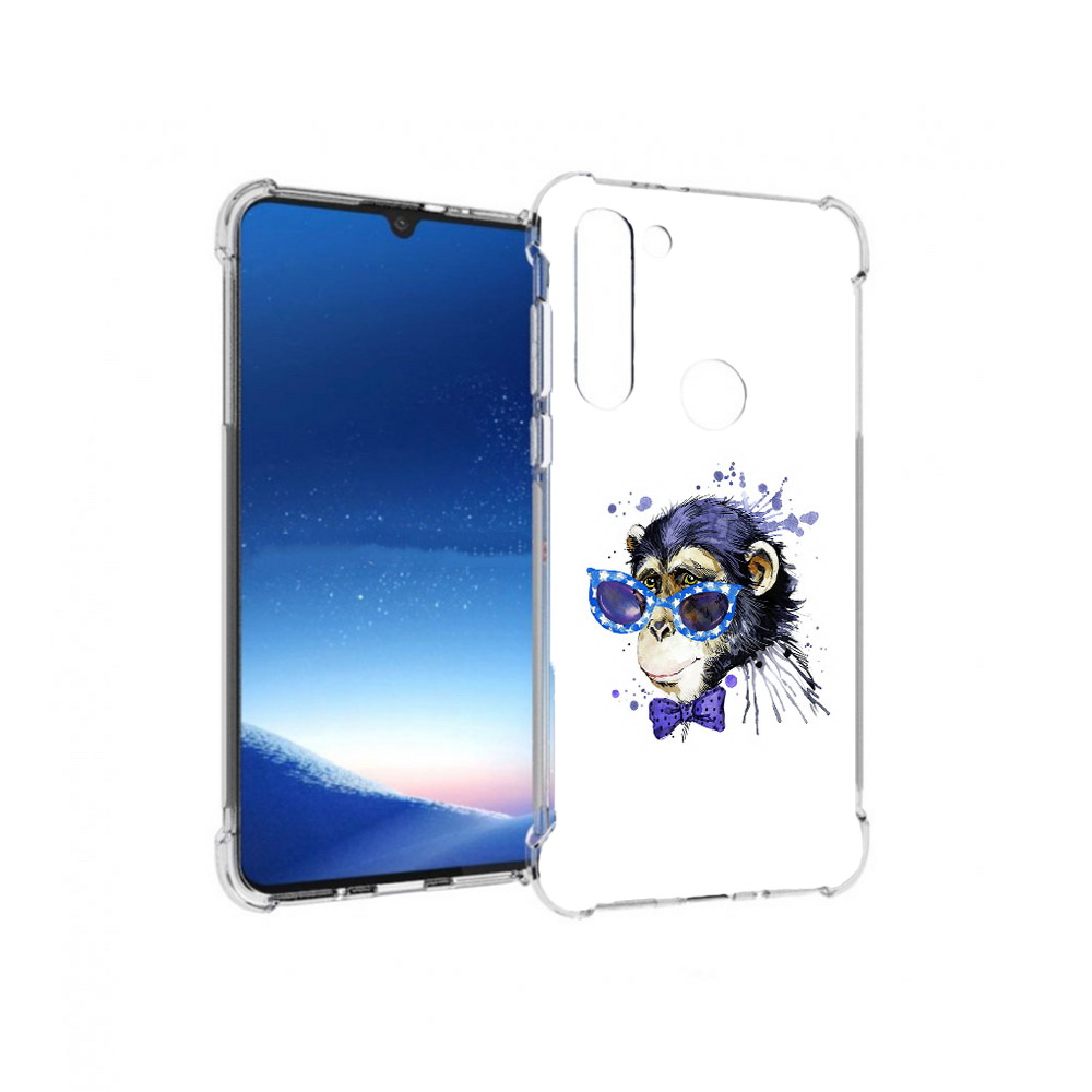 

Чехол MyPads Tocco для Motorola Moto G8 Power акварельная обезьяна (PT143076.340.216), Прозрачный, Tocco