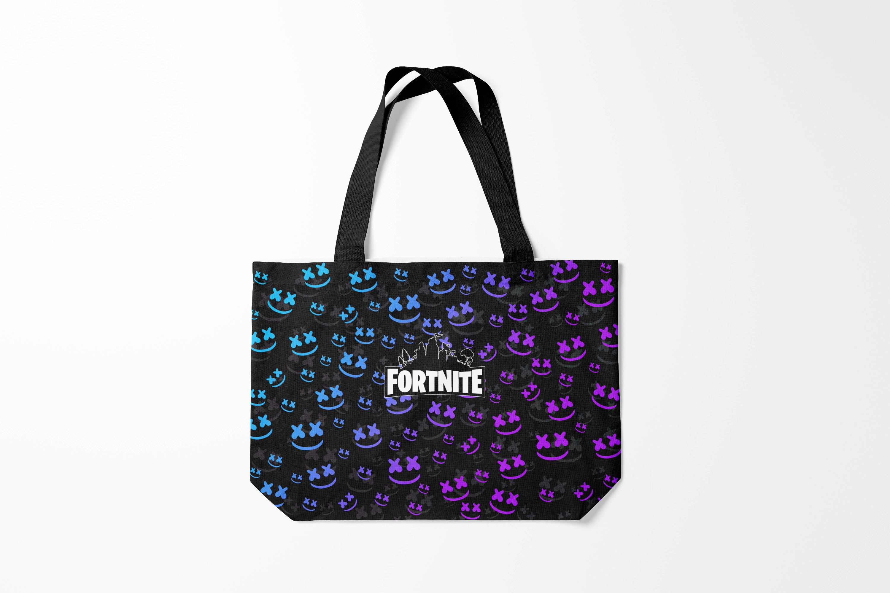 

Сумка шoппер унисекс Burnettie Fortnite MARSHMELLO, черный, Fortnite MARSHMELLO