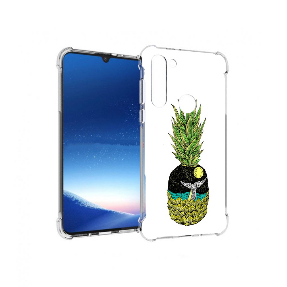 

Чехол MyPads Tocco для Motorola Moto G8 Power ананас с китом (PT143076.340.220), Прозрачный, Tocco