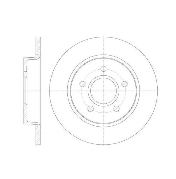 фото Remsa 61503.00_диск тормозной задний!\ ford focus 1.0-2.0i/tdci 11> 1шт