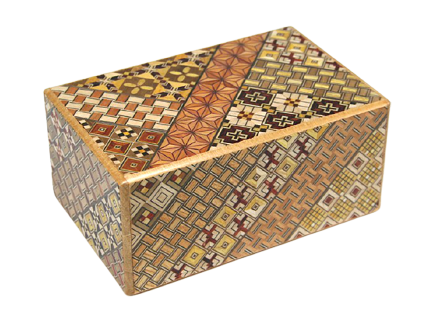 Японская коробка с секретом (Japan Puzzle Box) Yosegi 150x95X64мм 21 шаг до открытия