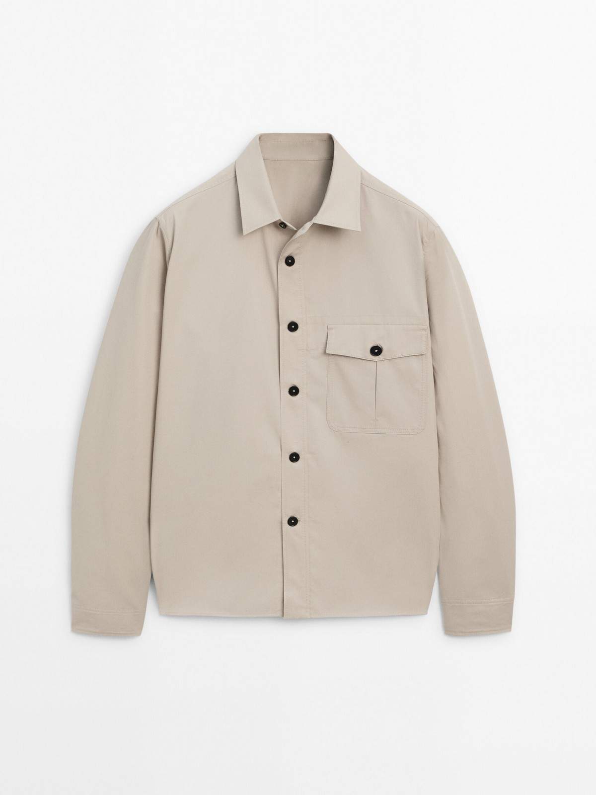 

Рубашка мужская Massimo Dutti 8121/820-I2024 бежевая S, Бежевый, 8121/820-I2024