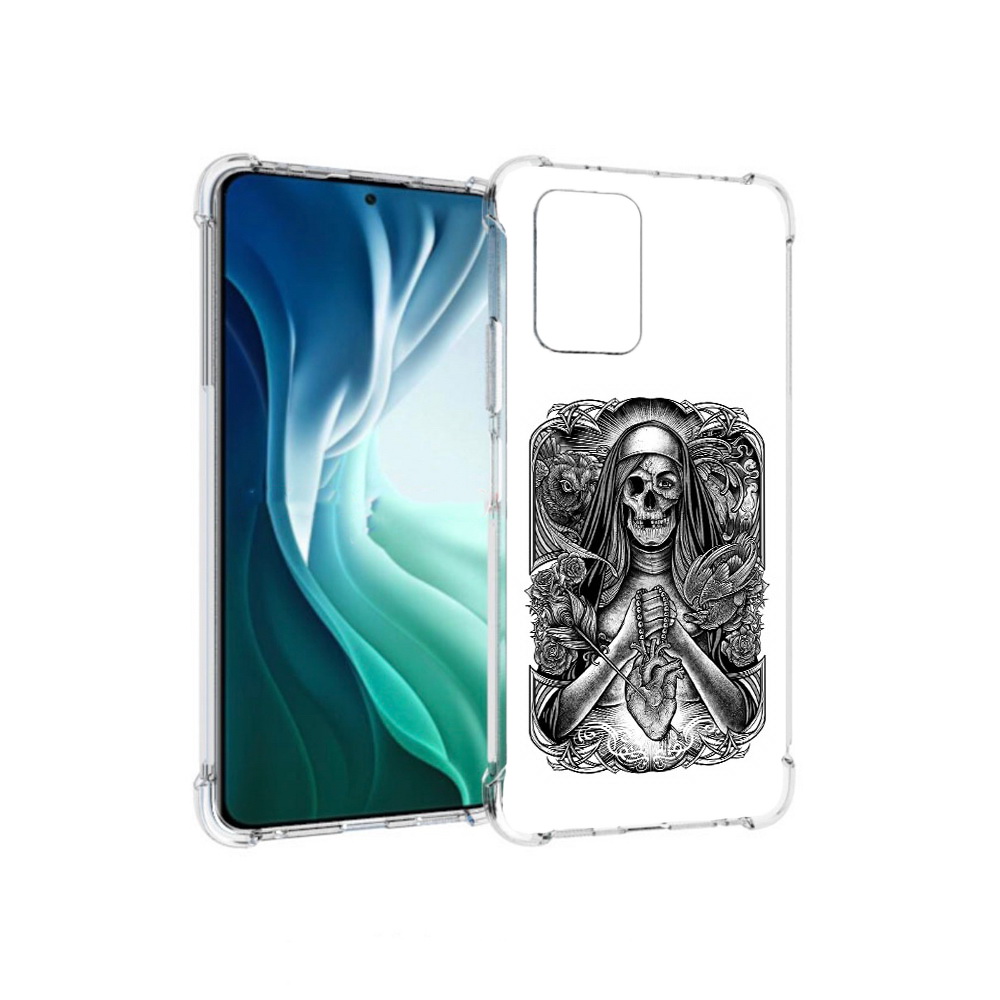 Чехол MyPads Tocco для Xiaomi Redmi Note 10 Pro 5G скелет с сердцем (PT162244.283.603)