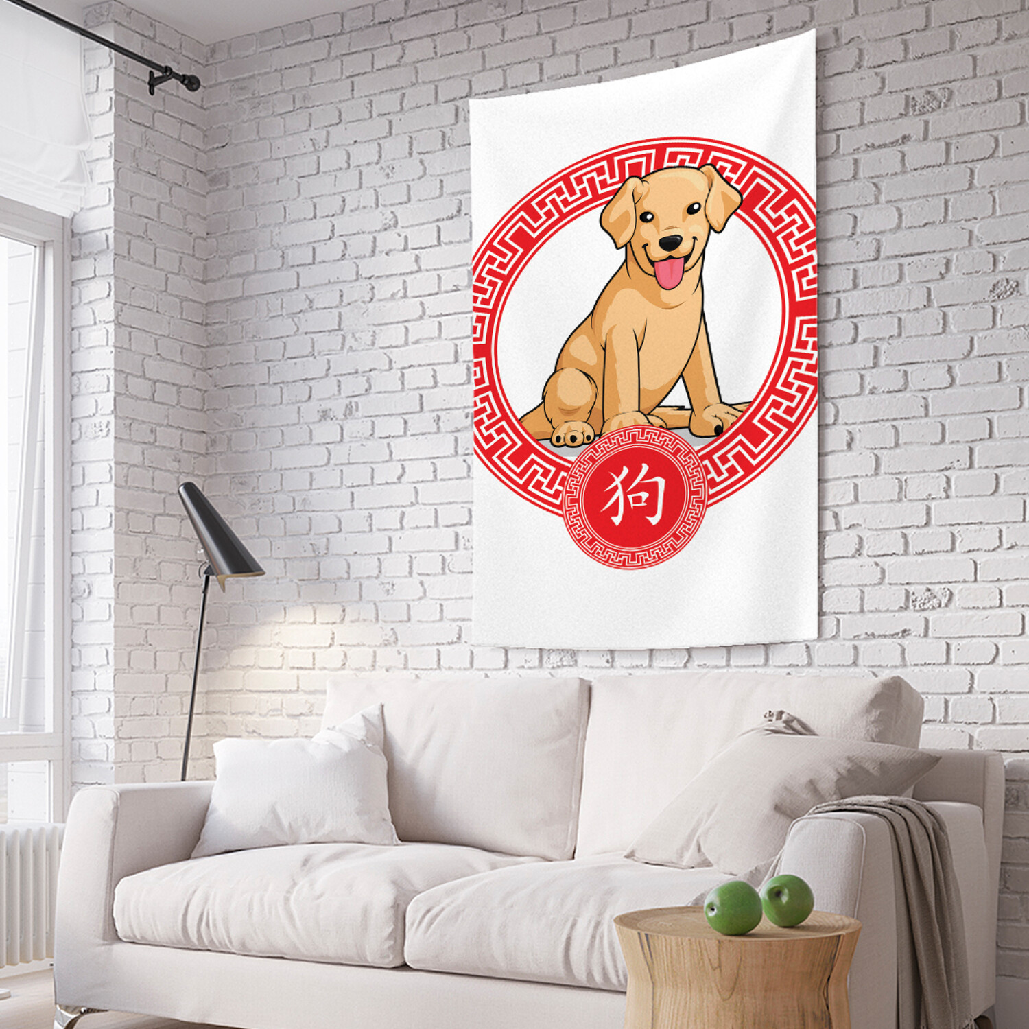 

Вертикальное фотопанно на стену JoyArty Год собаки в Японии 150x200 см, Год собаки в Японии