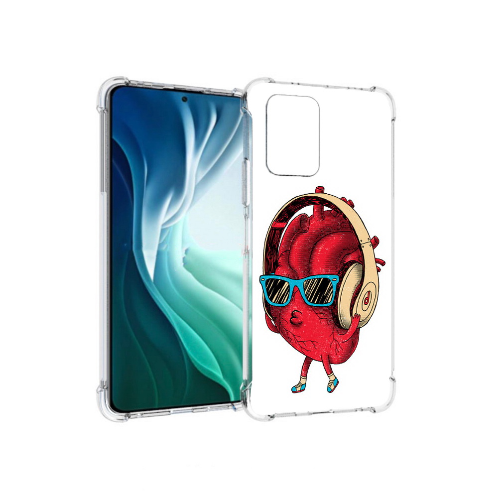 Чехол MyPads Tocco для Xiaomi Redmi Note 10 Pro 5G слушай сердце (PT162244.283.609)