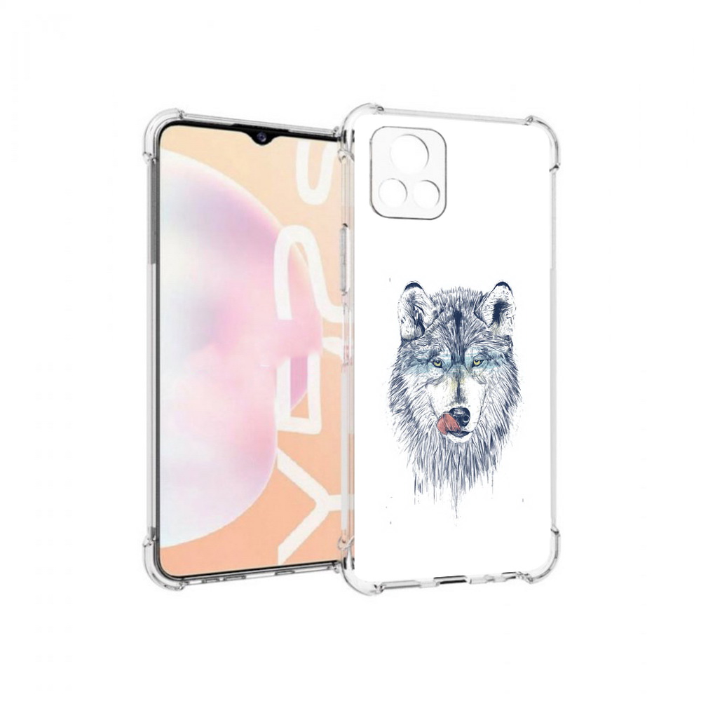 

Чехол MyPads Tocco для Vivo Y52s голодгый волк, Прозрачный, Tocco