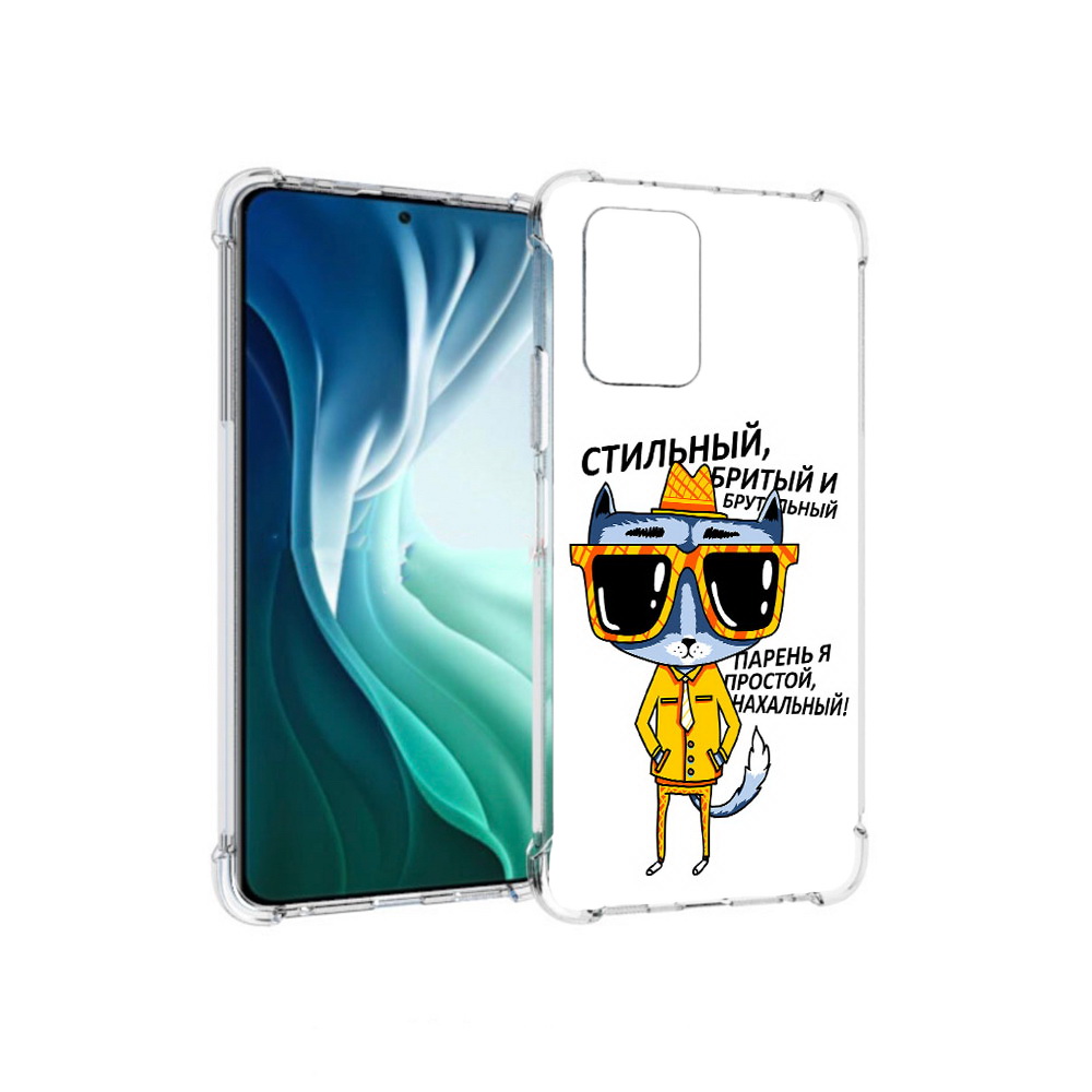 Чехол MyPads Tocco для Xiaomi Redmi Note 10 Pro 5G стильный кот (PT162244.283.625)