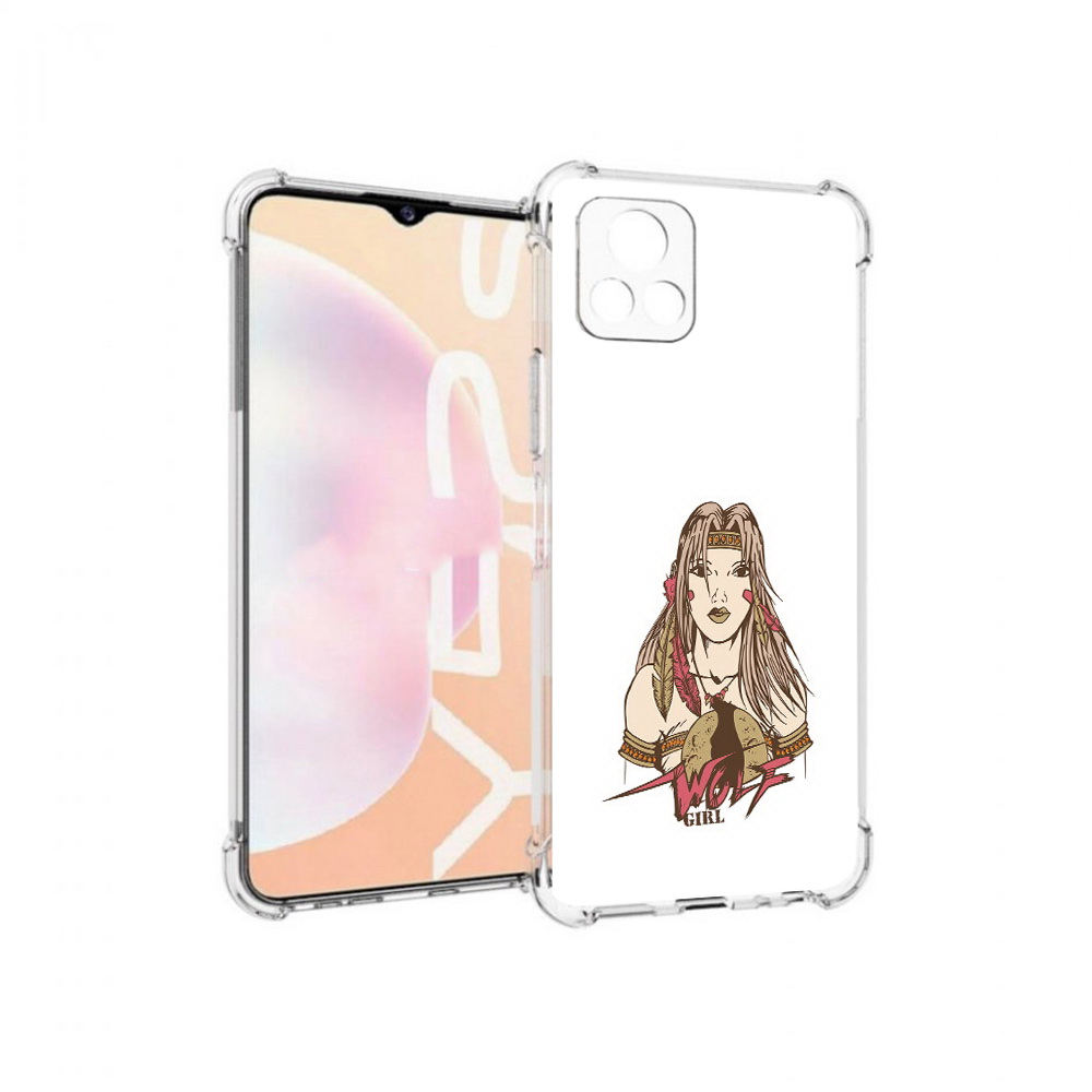 

Чехол MyPads Tocco для Vivo Y52s девушка волк, Прозрачный, Tocco