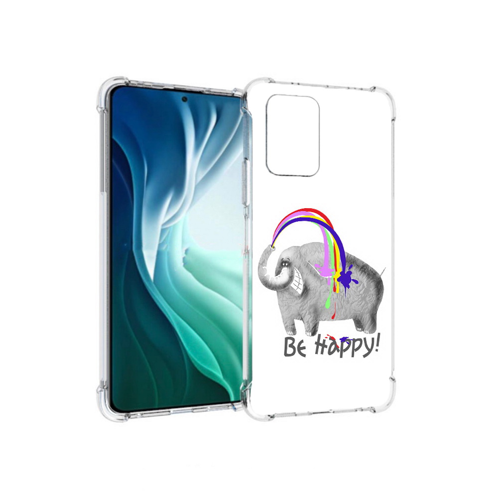 Чехол MyPads Tocco для Xiaomi Redmi Note 10 Pro 5G счастливый слон (PT162244.283.632)