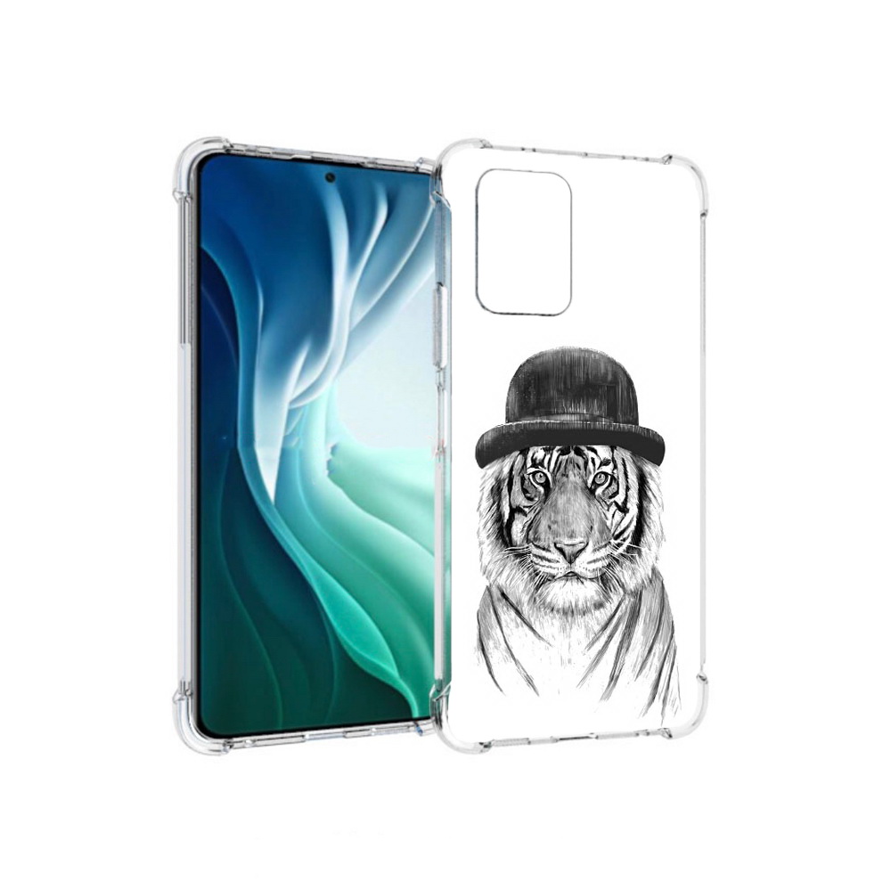 Чехол MyPads Tocco для Xiaomi Redmi Note 10 Pro 5G тигр британец (PT162244.283.641)