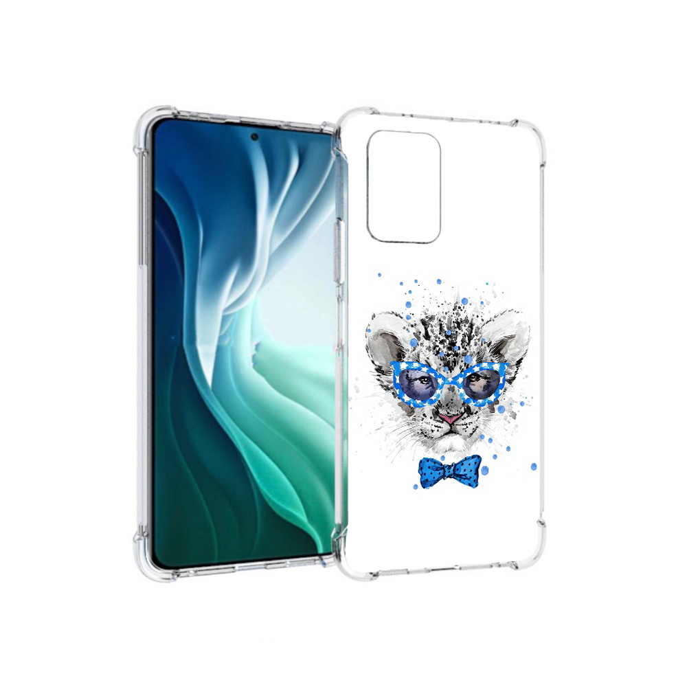 Чехол MyPads Tocco для Xiaomi Redmi Note 10 Pro 5G тигренок с бабочкой (PT162244.283.642)