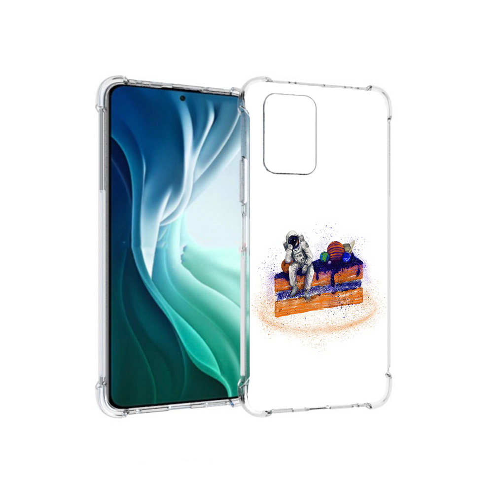 Чехол MyPads Tocco для Xiaomi Redmi Note 10 Pro 5G торт с планетами (PT162244.283.648)