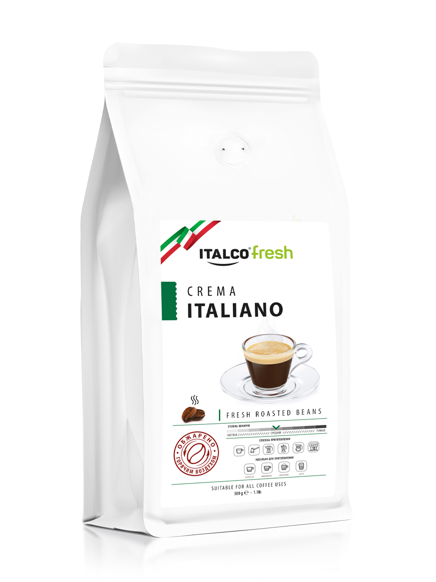 

Кофе в зернах Italco Crema Italiano (Крема Италиано) 500 г., Кофе в зернах