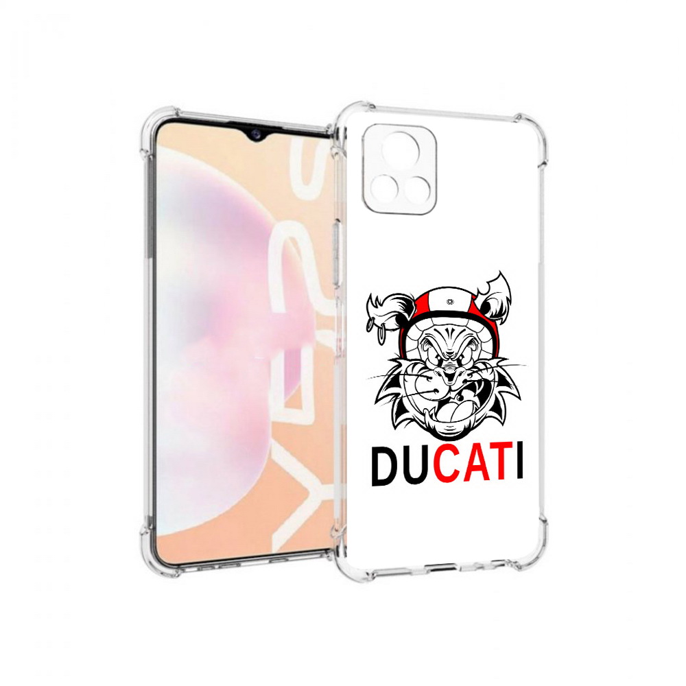 

Чехол MyPads Tocco для Vivo Y52s дукати, Прозрачный, Tocco