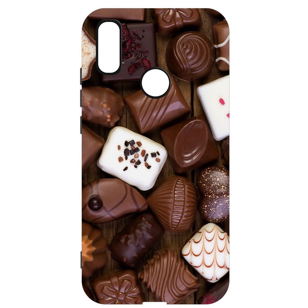 

Чехол-накладка Krutoff Софт Кейс Конфеты для Xiaomi Redmi 7 черный