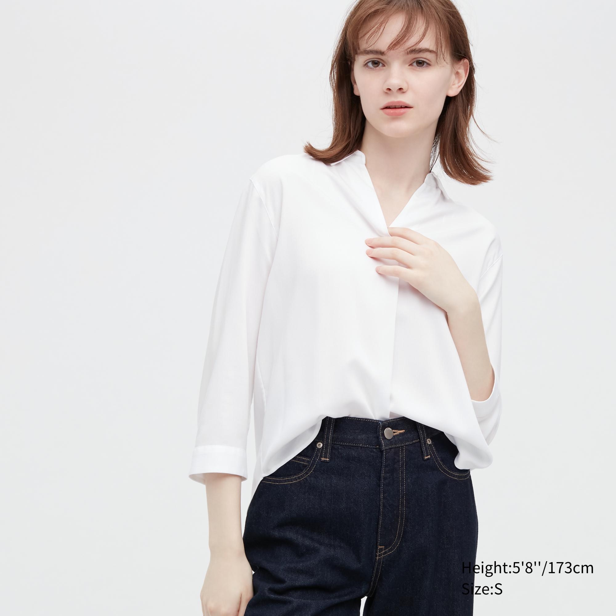 

Блуза женская UNIQLO 452682COL00 белая 2XS (доставка из-за рубежа), 452682COL00