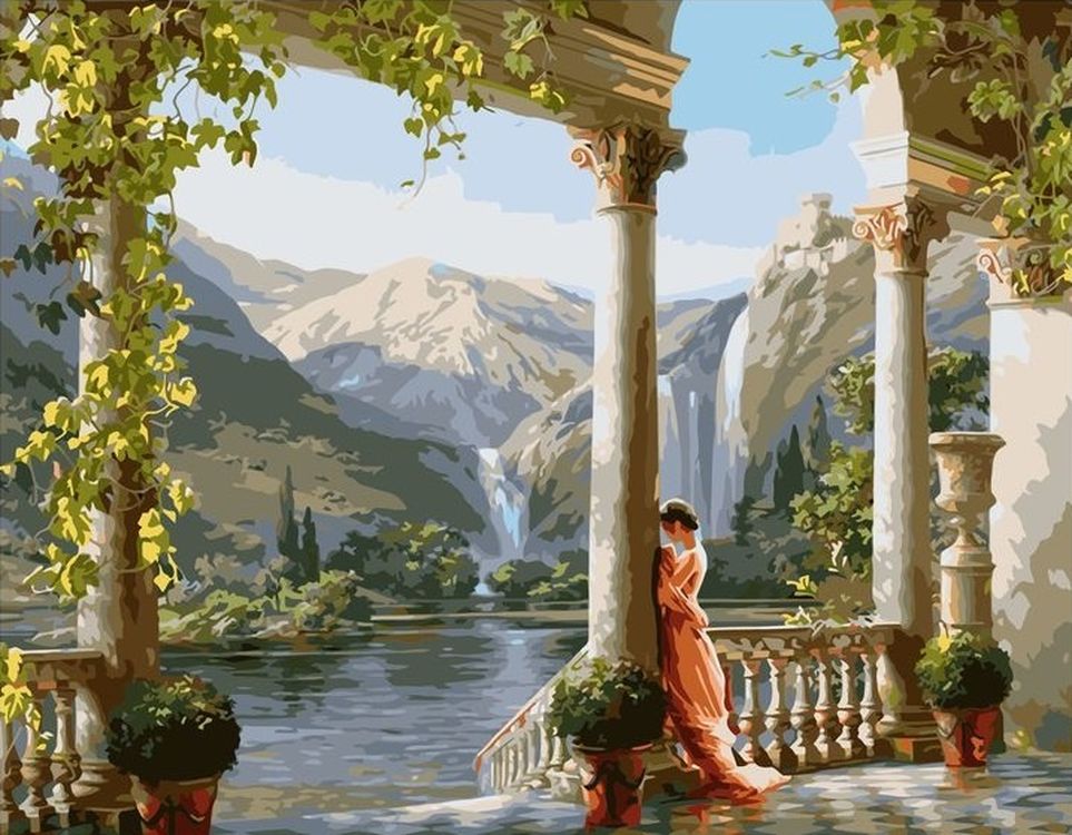 

Картина по номерам Paintboy (Premium) «Девушка и горы», VA-1514, Девушка и горы