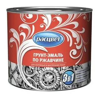 

Грунт-эмаль по ржавчине 3 в 1 темно-зеленая 1,9 кг РАСЦВЕТ