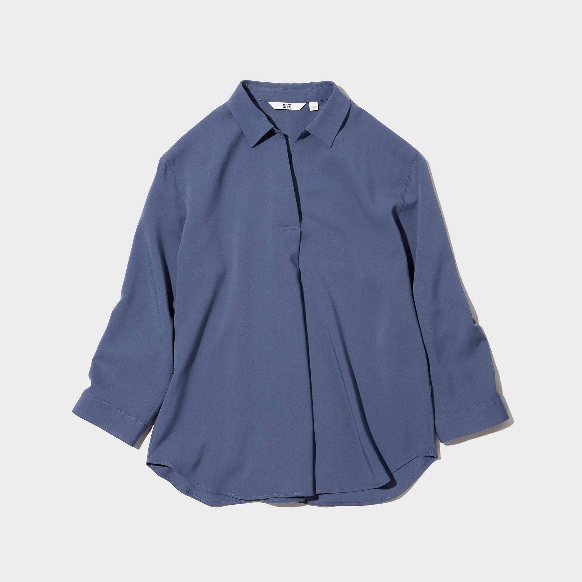 

Блуза женская UNIQLO 452993COL66 синяя S (доставка из-за рубежа), 452993COL66