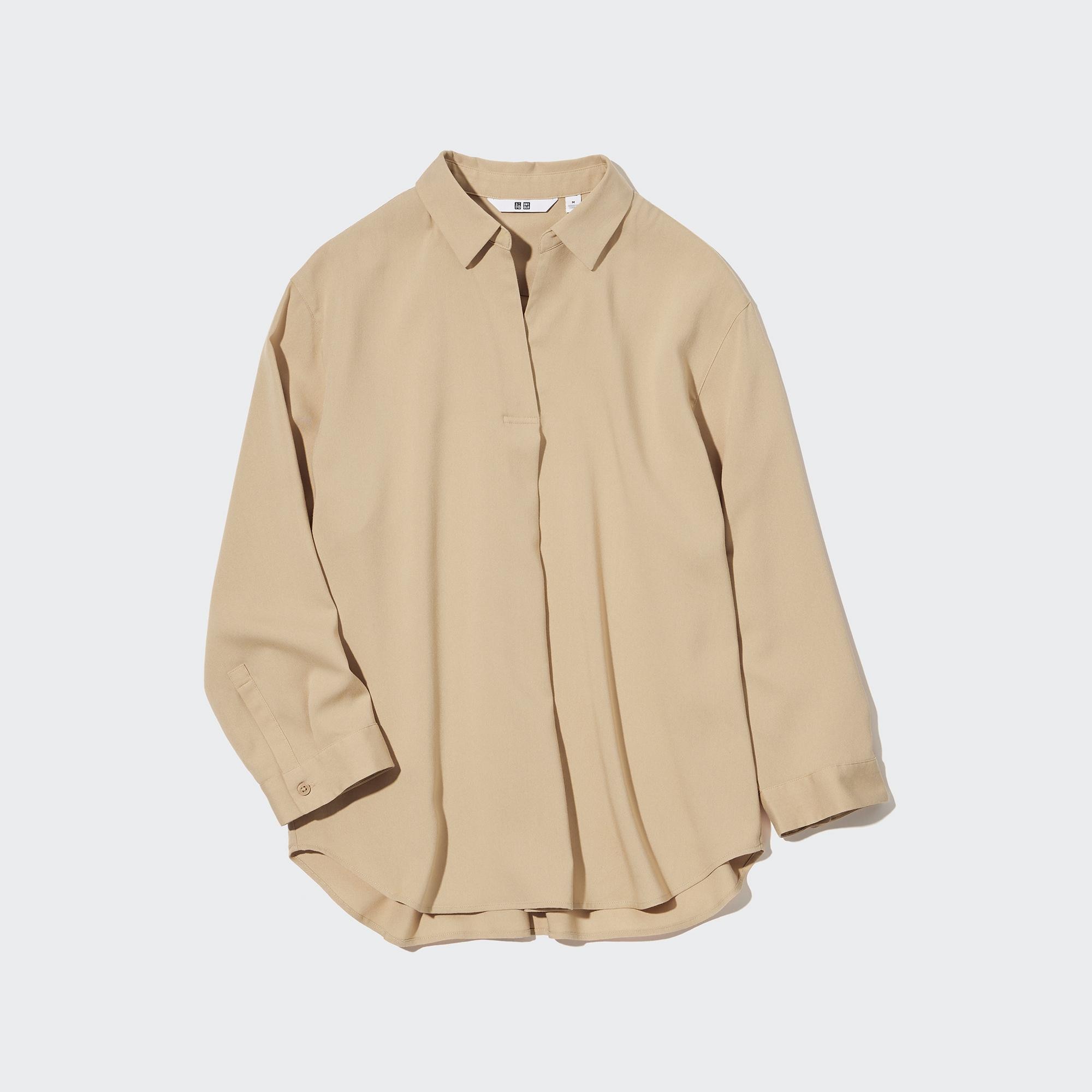 

Блуза женская UNIQLO 452993COL32 бежевая M (доставка из-за рубежа), 452993COL32