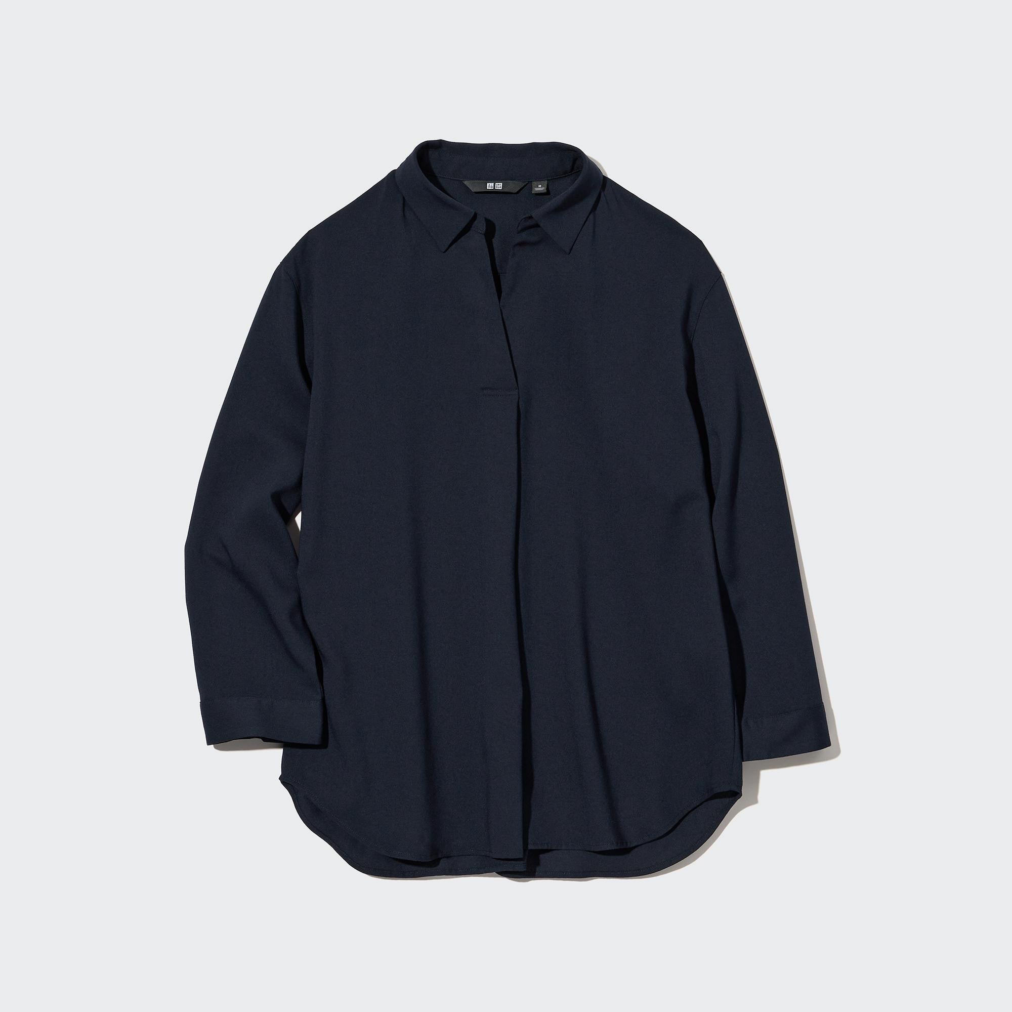 

Блуза женская UNIQLO 452993COL69 синяя M (доставка из-за рубежа), 452993COL69