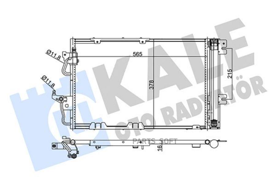 

Радиатор Кондиционера KALE 350650