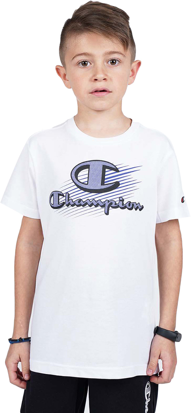 Футболка детская Champion 305332-WW001 цв. белый р. 140 футболка мужская champion белый