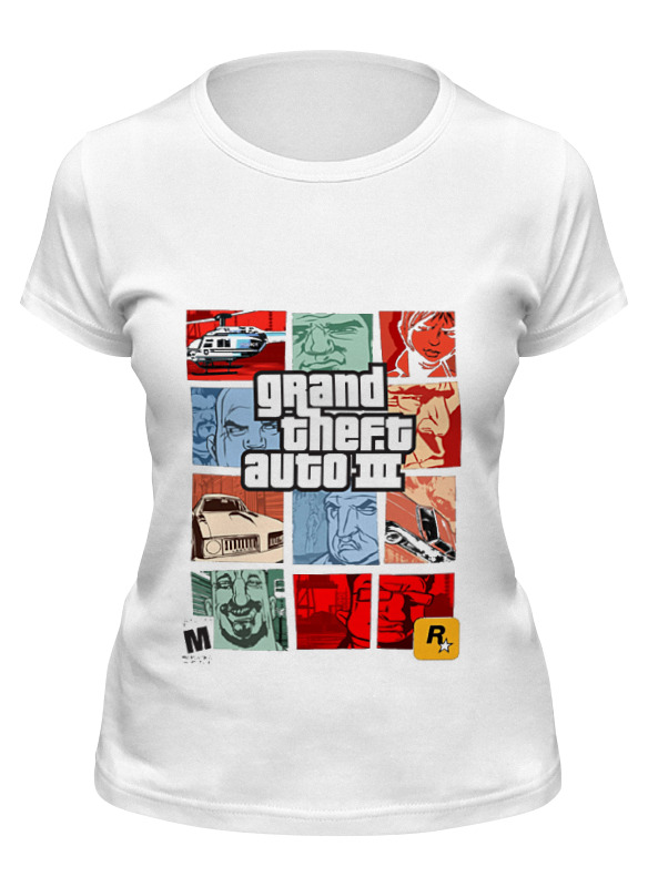 

Футболка женская Printio Gta 3 белая M, Белый, Gta 3